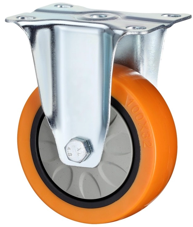 3"/4"/5" Waterproof Thread Stem PU Industrial Caster Wheels