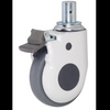 HB01-4"/5" Pin stem with brake hospital bed TPR caster