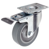 3"/4"/5" Plate with brake Medium ESD Caster Wheels