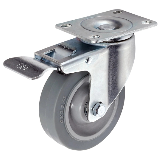3"/4"/5" Plate with brake Medium ESD Caster Wheels