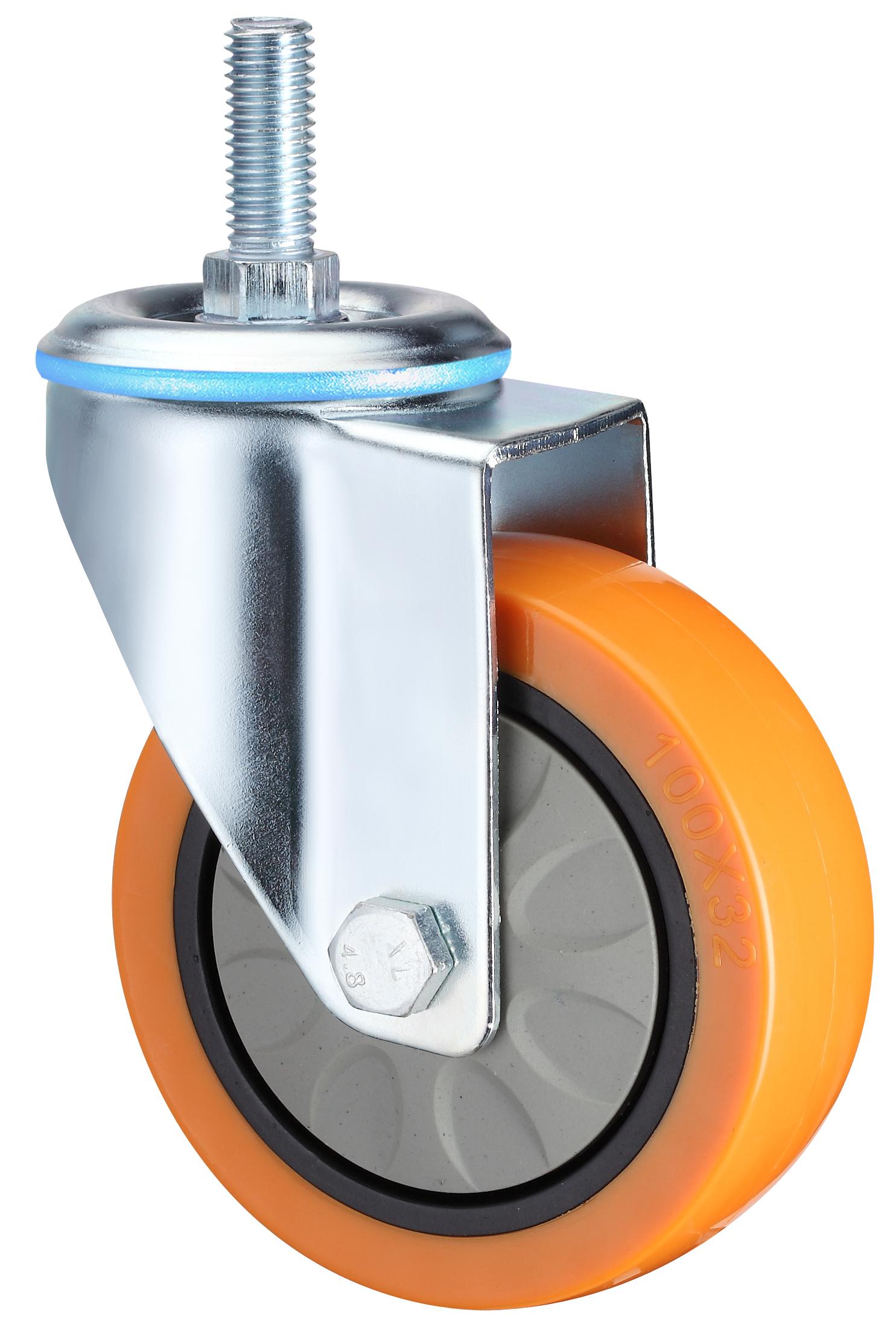 Waterproof Plate Swivel Medium Duty Industrial Caster Wheels, 3
