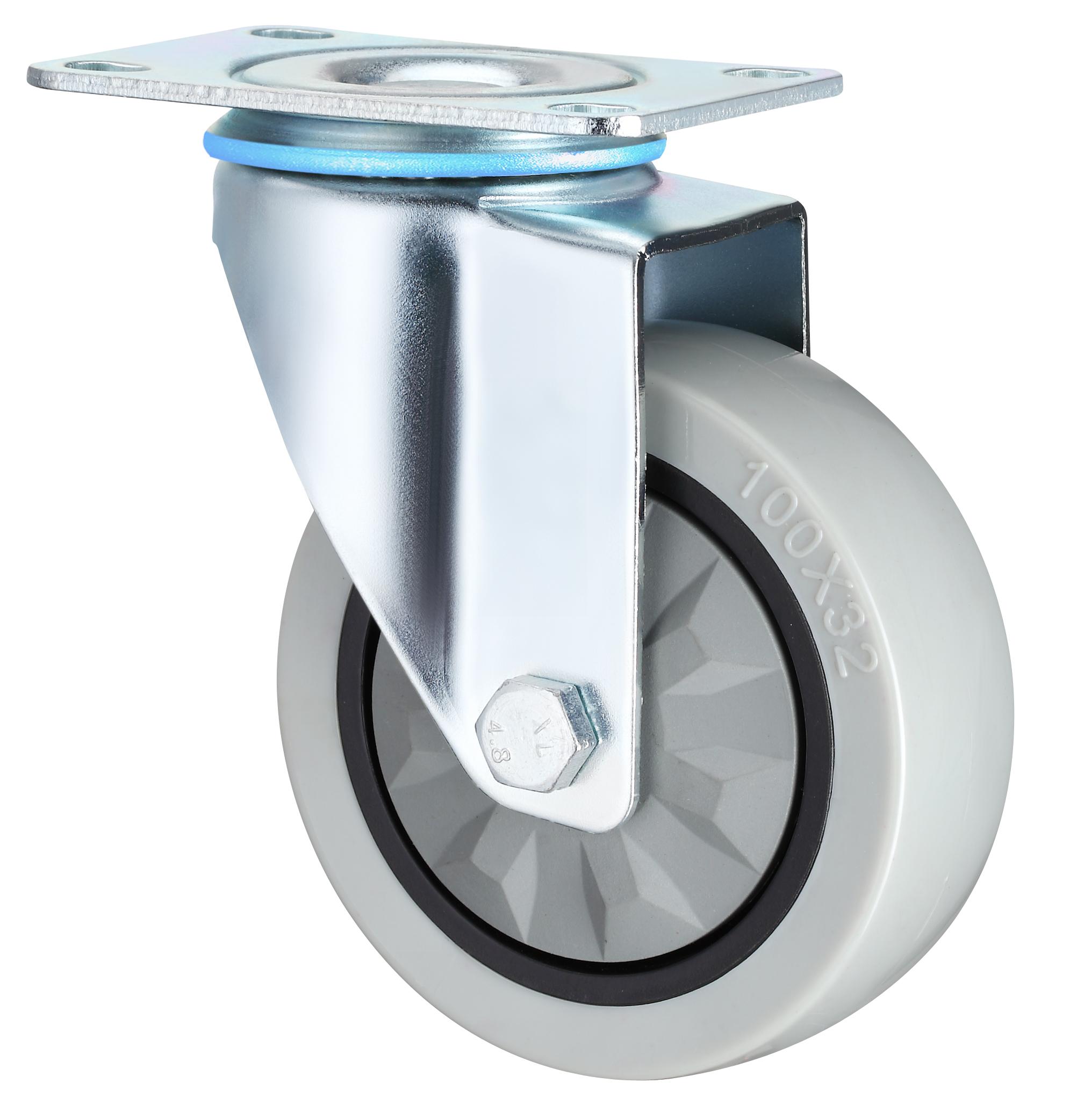 Waterproof Swivel Medium Duty Industrial Caster Wheels, 3
