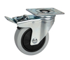 3" Rigid/Swivel/with brake Smooth Glide PP Caster Wheel, Medium Duty, Multi-Surface Compatibility