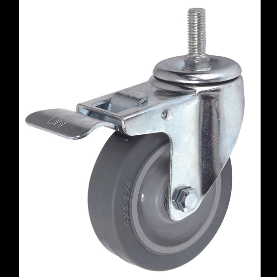 3"/4"/5" Thread stem with total lock Medium ESD Caster Wheels