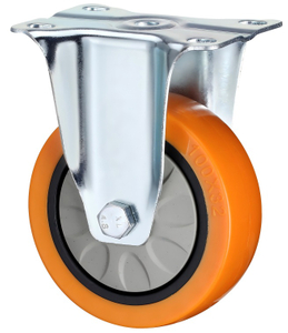 Waterproof Plate Rigid Medium Duty Industrial Caster Wheels, 3", 4", 5" with PU Bearings