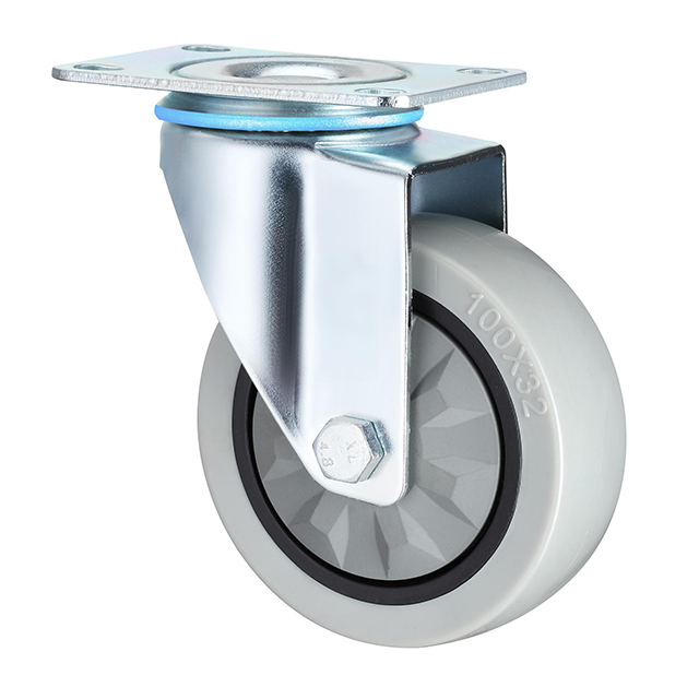 Waterproof Thread Stem Medium Duty Industrial Caster Wheels, 3