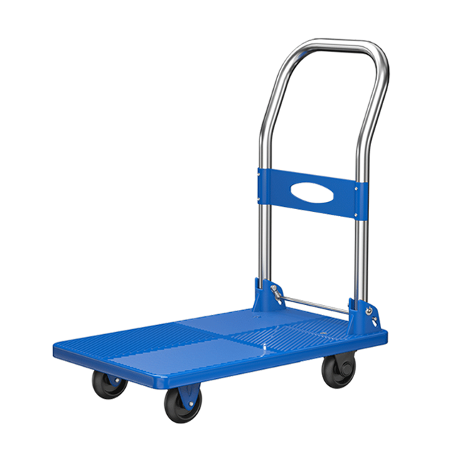 70*42CM Blue color Competitive 4 Wheels foldable Trolley