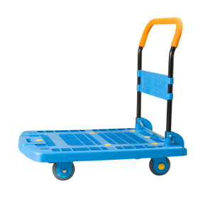350KGS Mesh type silent wheel platform hand trolley for food industry 