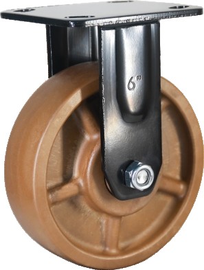 Heat-resistant casters in an industrial high-temperature environment