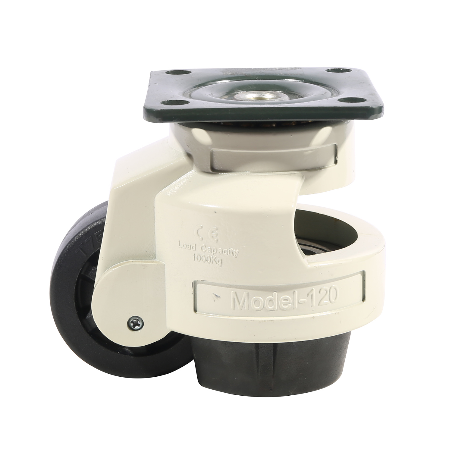 Heavy duty adjustable caster wheel